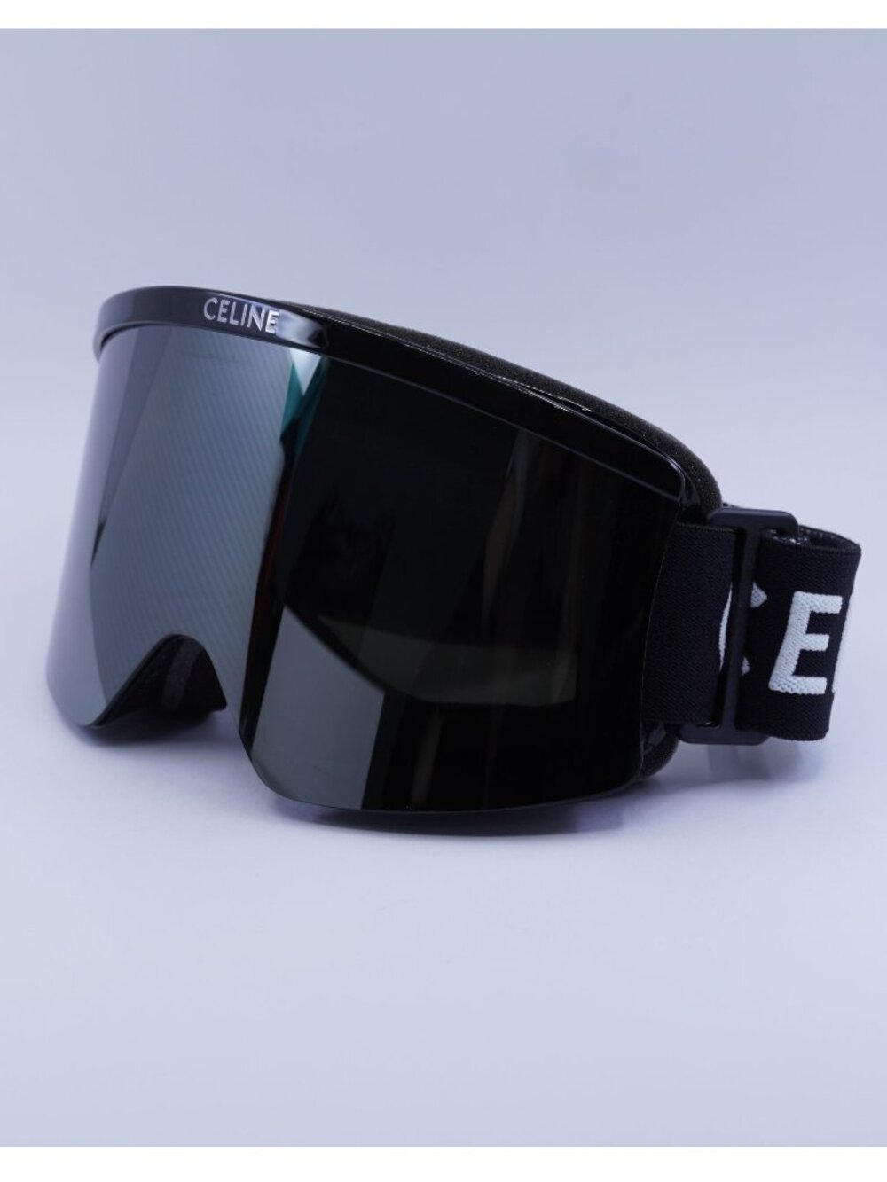 Celine CL40302U SKI MASK 01C Black Shield Frame, Grey Mirror Lenses